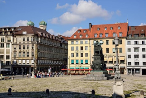 Europe, Germany, Bavaria, Munich, City, Max-Joseph-Platz, Monument, Europe