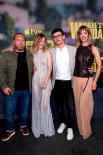Axel Stein, Lea Drinda, Leo Simon and Heike Makatsch at the Berlin premiere of Where's Wanda at the