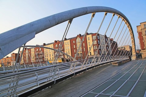 James Joyce bridge, city of Dublin, Ireland, Irish Republic, Europe