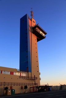 Port authority control tower building, city of Almeria, Spain, Europe