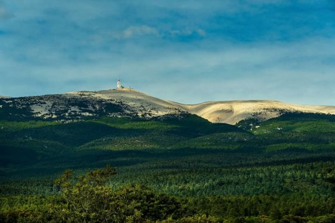 South face of Mont Ventoux (1910m) . Vaucluse. Provence-Alpes-Côte d'Azur. France