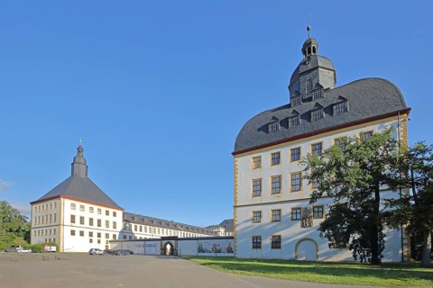Baroque Friedenstein Castle, Gotha, Thuringia, Germany, Europe