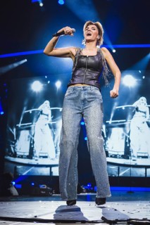 Anna-Maria Zimmermann at the Schlagernacht des Jahres live on Das Original Tour in the Berlin Uber