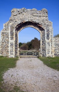 Remains of Greyfriars Priory, Dunwich, Suffolk, England, UK