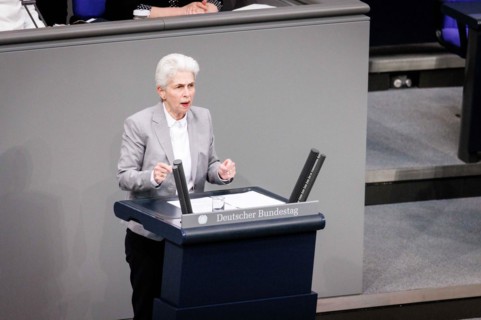 Marie-Agnes Strack-Zimmermann (FDP), recorded during a speech on the euro balance sheet in the