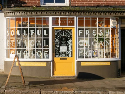 Eliane fresh organic food cafe restaurant shop, Hungerford, Berkshire, England, UK