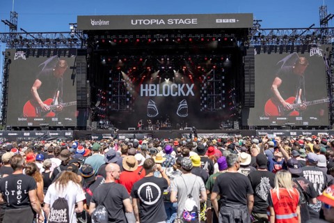 Adenau, Germany, 9 June 2024: H-Blockx play at Rock am Ring. The festival takes place at the