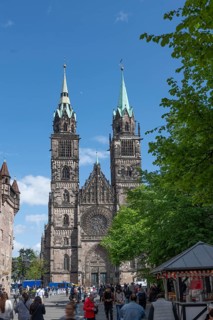 St Lorenzkirche, Karolinenstr., Nuremberg, Middle Franconia, Bavaria, Germany, Europe