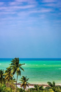 The typical sea of ??the northeast region of Brazil in the city of Olinda in Pernambuco