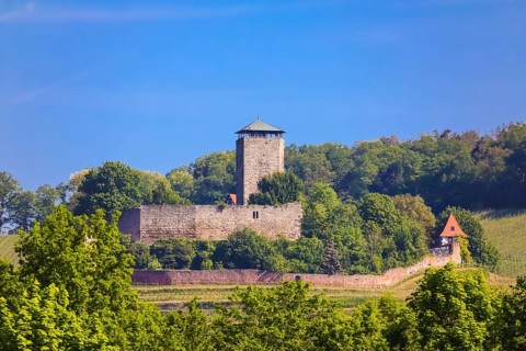 Hohenbeilstein Castle, hilltop castle, Beilstein, Heilbronn district, Baden-Württemberg, Germany,