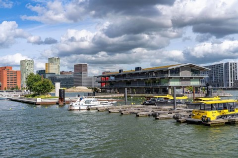 The Floating Office Rotterdam, is considered the world's largest floating office building, first