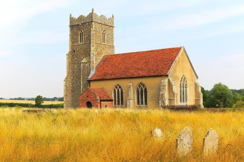 Priory church of Saint Mary, Letheringham, Suffolk, England, UK