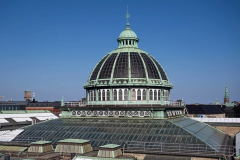 Dome of the Ny Carlsberg Glyptotek or New Carlsberg Glyptothek, art museum for sculpture and
