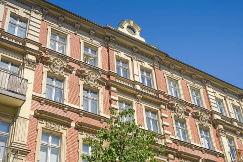 Stucco, old building, Feurigstraße, Schöneberg, Tempelhof-Schöneberg, Berlin, Germany, Europe