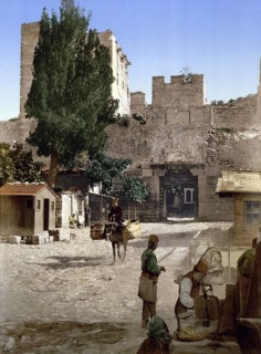 Topkapi Palace, Constantinople, Istanbul, Turkey, View from 1885, Historical, digitally restored