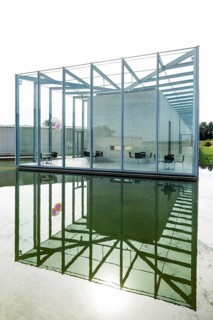 Art Museum and Langen Foundation, architect Tadao Ando, near Neuss, North Rhine-Westphalia,