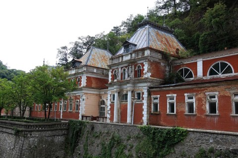 Banat, spa, Hercules spa, Baile Herculane, spa house in the old town centre, Romania, Europe