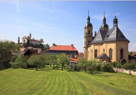 Pilgrimage basilica of the Holy Trinity of the Franciscan monastery in Gößweinstein, district of