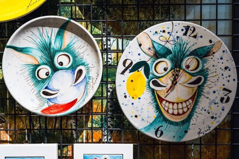 Ceramics and porcelain from Vietri sul Mare, Amalfi Coast, Salerno, Campania, Italy, Europe