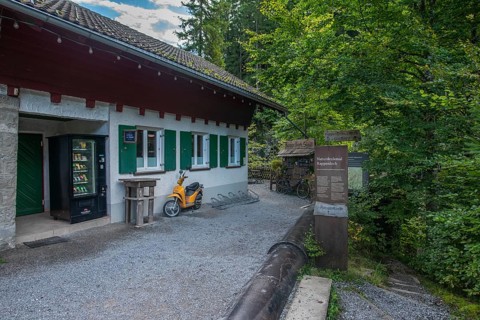 Entrance to the Rappenloch Gorge Natural Monument, Dornbirner Ach, Dornbirn, Bregenzerwald,