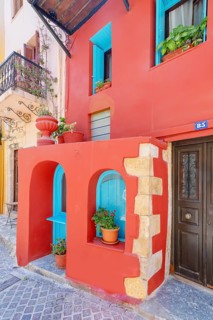 Traditional House, Chania, Crete, Greek Islands, Greece, Europe