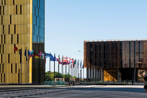 European Court of Justice, ECJ, Kirchberg Plateau, Luxembourg City, Luxembourg, Europe