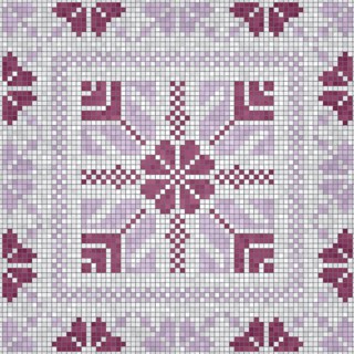 Mosaic tiles background, seamless vector pattern