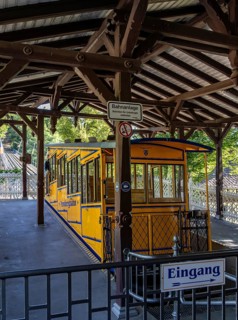 Wire rope rack railway at the Neroberg Landscape Park, Wiesbaden, Hesse, Germany, Europe