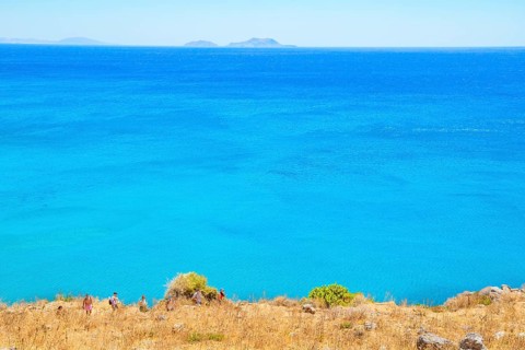 Seascape, Preveli Beach, Rethymno, Crete, Greek Islands, Greece, Europe
