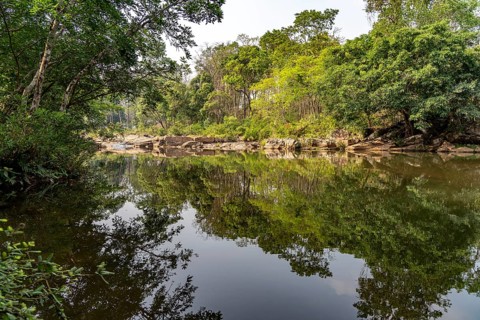 By the river Tad Lo, Bolaven Plateau, Laos, Asia