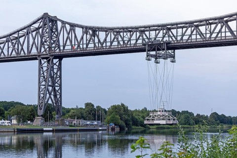 High bridge, transporter bridge, Kiel Canal, Rendsburg, Schleswig-Holstein, Germany, Europe