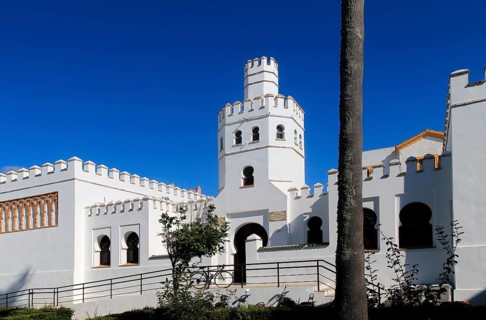 Public library building, Plaza de Santa Maria, Tarifa, Cadiz province, Spain, Europe