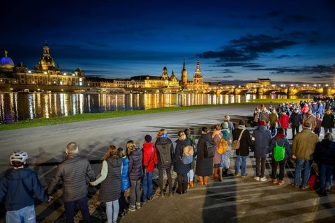 On 13 and 14 February 1945, Dresden was heavily destroyed in three Allied bombing raids. Every
