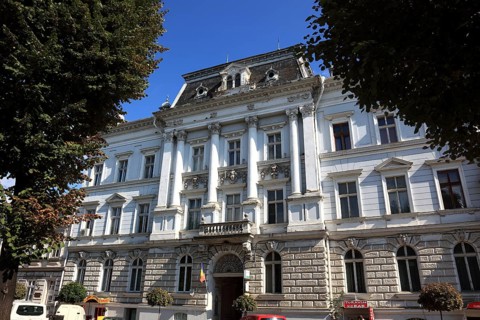 Banat, city of Arad, city centre, historic houses, the magnificent neo-renaissance house, the