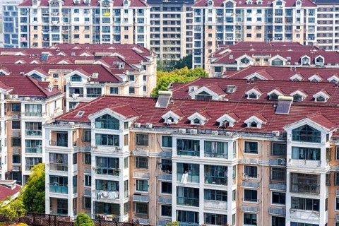 Property Residential buildings as an issue Property crisis Economy in Shanghai, China, Asia