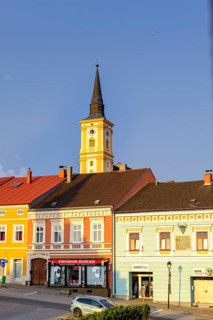 Main square, at the town wall, Waidhofen an der Thaya, Waldviertel, Lower Austria, Austria, Europe