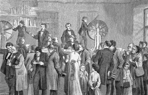 Drawing of the Royal Prussian State Lottery in Berlin, Germany, Europe