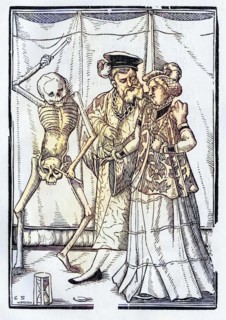 Der Tod kommt zur Herzogin Holzschnitt von Georg Scharffenberg Aus Der Todten Tanz oder The Dance