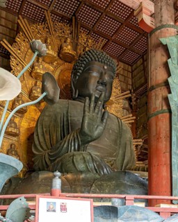 Daibutsu, the Great Buddha, Todai-ji, Todaiji temple, Nara, Japan, Asia