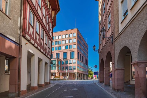 Town Hall in Aschaffenburg, Bavaria, Germany, Europe