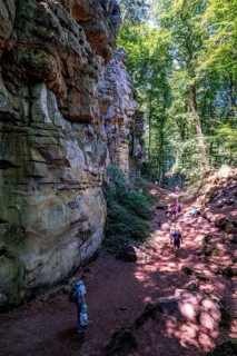 The Devil's Gorge, narrow, accessible gorge of sandstone rocks, with steep rocky gorges, near