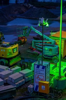 Construction site, construction material, construction tools, construction equipment, secured by