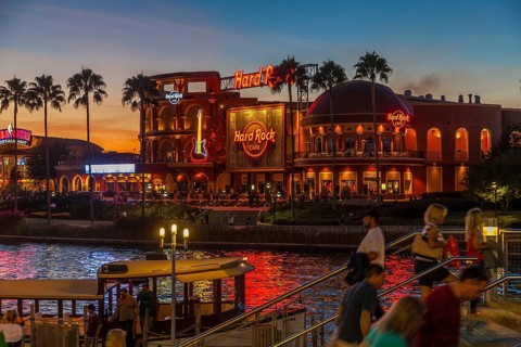 Hard Rock Cafe at City Walk in Universal Studios, Orlando, Florida, USA, North America