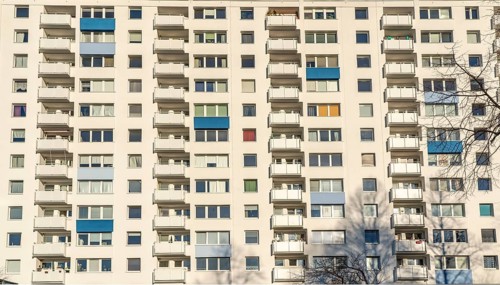 Residential tower block, 12 floors, rental flat, Hobeinsenstrasse 6a, Essen-Holsterhausen, Essen,