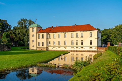 Old village of Westerholt, listed district of Herten Westerholt, over 60 old, well-renovated