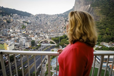 Svenja Schulze (SPD), Federal Minister for Economic Cooperation and Development, during a visit to