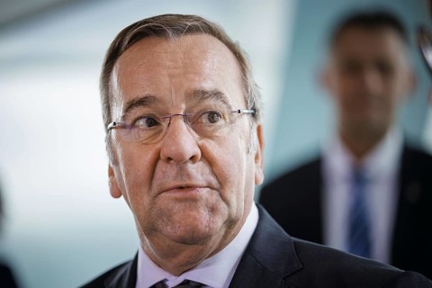 Boris Pistorius (SPD), Federal Minister of Defence, pictured at the start of a cabinet meeting in