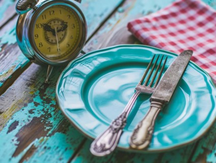 Concept of intermittent fasting for weight loss and dieting, AI generated