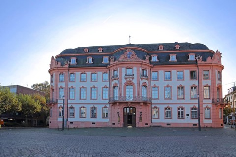 Baroque Osteiner Hof, Schillerplatz, Old Town, Mainz, Rhine-Hesse region, Rhineland-Palatinate,