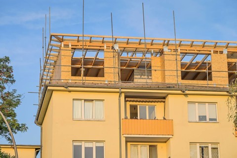 Roof conversion, extension, residential building, Gartenfelder Straße, Haselhorst, Spandau, Berlin,